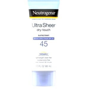 Neutrogena Ultra Sheer Dry-Touch Sunscreen, 3 OZ, SPF 45